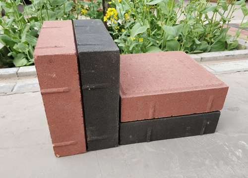 建菱砖 200*200*60 深灰色/陶红色